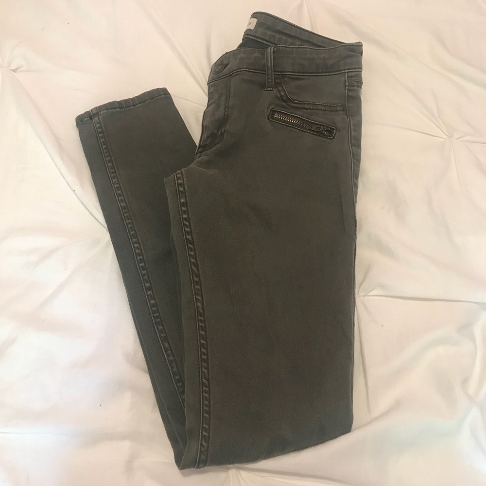 Hollister Olive Jeggings